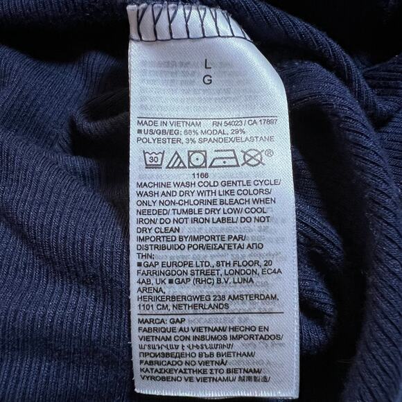 Gap Body Quarter Button Henley Top Size Large Relax Loungewear Casual Pajamas - Picture 5 of 8